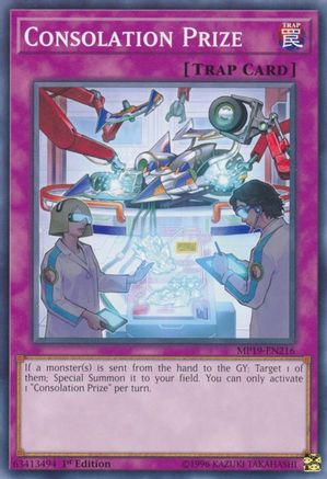 Consolation Prize - MP19-EN216 - 2019 Gold Sarcophagus Tin Mega Pack 1st Edition