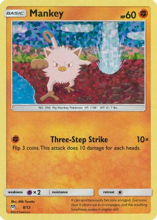 Mankey - 8/12 8/12 - McDonalds Promos 2019 Holofoil