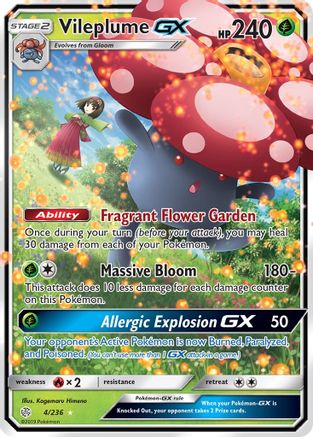 Vileplume GX 4/236 - SM Cosmic Eclipse Holofoil