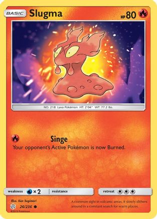 Slugma 26/236 - SM Cosmic Eclipse Reverse Holofoil