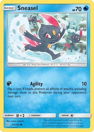 Sneasel 43/236 - SM Cosmic Eclipse