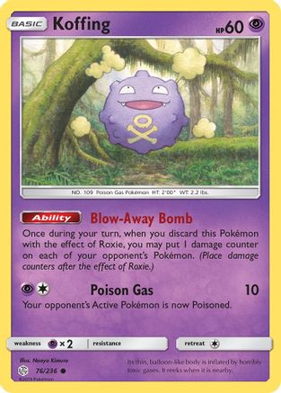 Koffing 76/236 - SM Cosmic Eclipse Reverse Holofoil