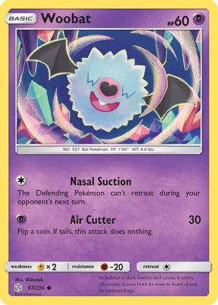 Woobat 87/236 - SM Cosmic Eclipse
