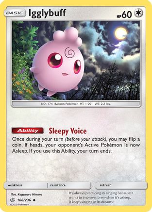 Igglybuff 168/236 - SM Cosmic Eclipse Reverse Holofoil