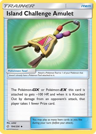 Island Challenge Amulet 194/236 - SM Cosmic Eclipse Reverse Holofoil