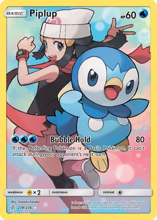 Piplup (Secret) 239/236 - SM Cosmic Eclipse Holofoil