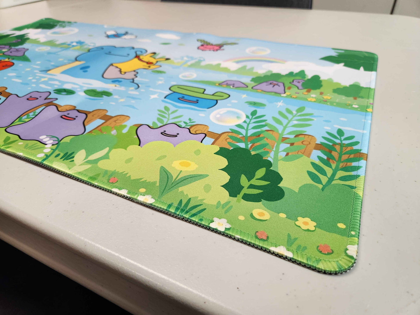 Pokemon Ditto Playmat (Large Size 27x15.5 in) Unofficial