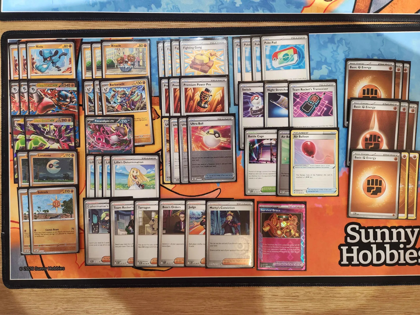POKEMON Mega Lucario EX Full Deck