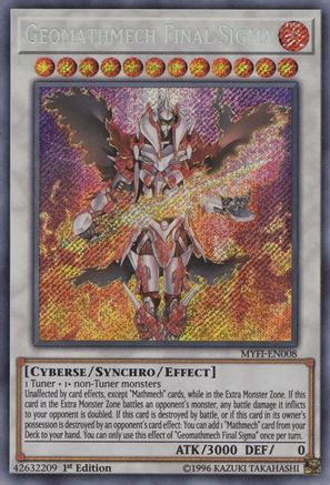 Geomathmech Final Sigma - MYFI-EN008 - Mystic Fighters 1st Edition