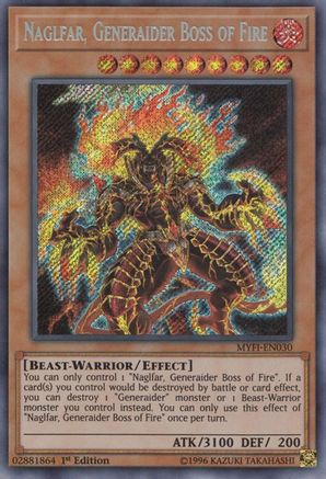 Naglfar, Generaider Boss of Fire - MYFI-EN030 - Mystic Fighters 1st Edition