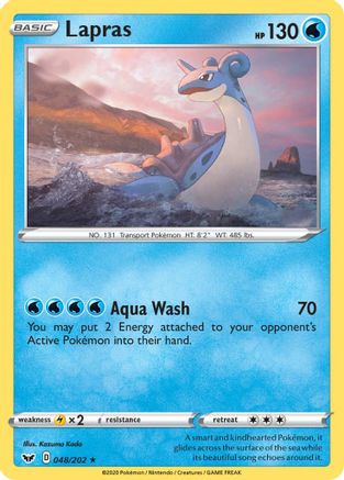 Lapras 48/202 - SWSH01 Sword & Shield Base Set
