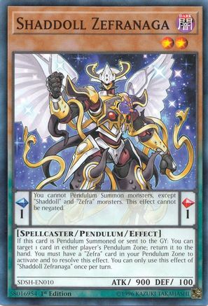 Shaddoll Zefranaga (SDSH-EN010) - Structure Deck: Shaddoll Showdown Unlimited