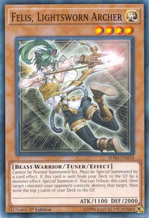 Felis, Lightsworn Archer (SDSH-EN018) - Structure Deck: Shaddoll Showdown 1st Edition