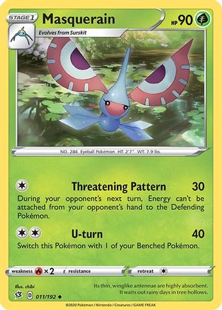 Masquerain 11/192 - Rebel Clash Reverse Holofoil