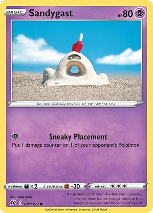 Sandygast 81/192 - SWSH02 Rebel Clash