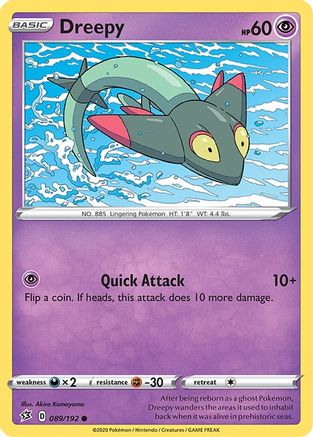 Dreepy 89/192 - SWSH02 Rebel Clash Reverse Holofoil