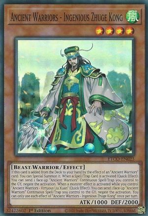 Ancient Warriors - Ingenious Zhuge Kong - ETCO-EN023 - Eternity Code 1st Edition