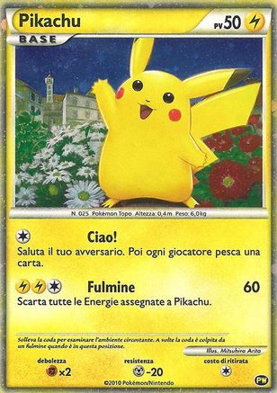 Pikachu (Italian) - PW - Pikachu World Collection Promos Holofoil