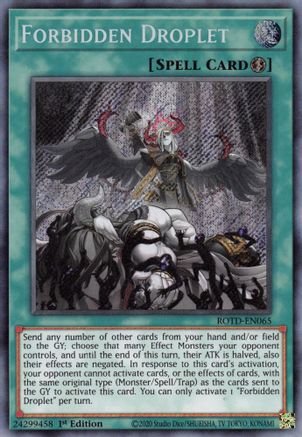 Forbidden Droplet - ROTD-EN065 - Rise of the Duelist 1st Edition
