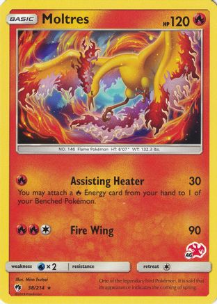 Moltres - 38/214 (#46 Charizard Stamped) 38 - Battle Academy