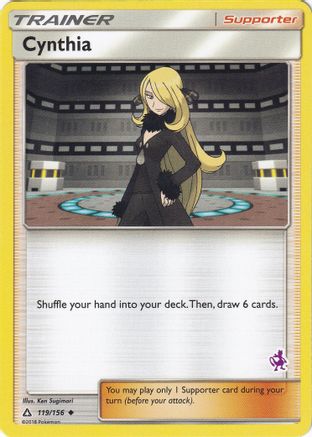 Cynthia - 119/156 (Mewtwo Stamped) 119 - Battle Academy