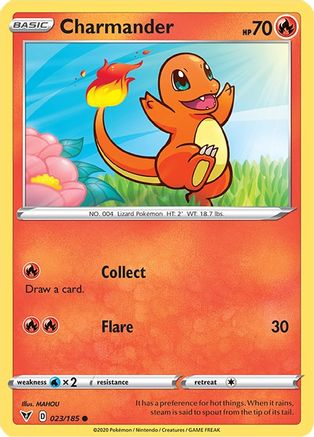 Charmander 23/185 - SWSH04 Vivid Voltage Reverse Holofoil