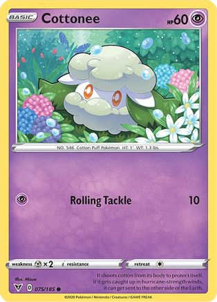 Cottonee 75/185 - SWSH04 Vivid Voltage Reverse Holofoil