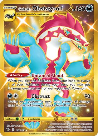 Galarian Obstagoon 198/185 - Vivid Voltage Holofoil