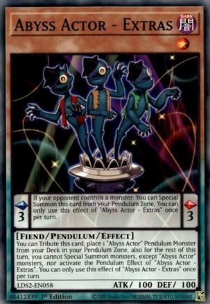 Abyss Actor - Extras (LDS2-EN058) - Legendary Duelists: Season 2 1st Edition