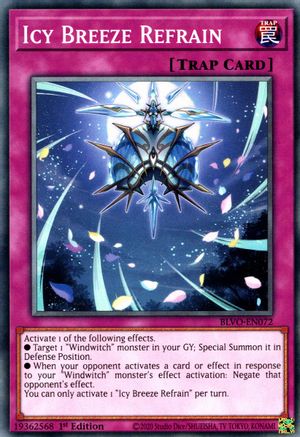 Icy Breeze Refrain (BLVO-EN072) - Blazing Vortex 1st Edition