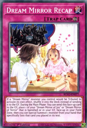 Dream Mirror Recap (BLVO-EN077) - Blazing Vortex 1st Edition