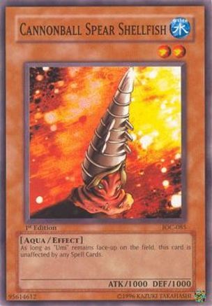 Cannonball Spear Shellfish (IOC-085) - Invasion of Chaos 1st Edition