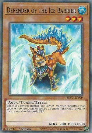Defender of the Ice Barrier (SDFC-EN009) - Structure Deck: Freezing Chains 1st Edition