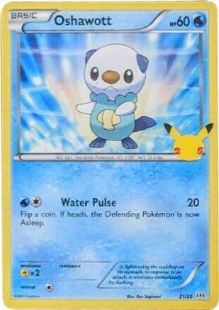 Oshawott - 21/25 21/25 - McDonalds 25th Anniversary Promos Holofoil