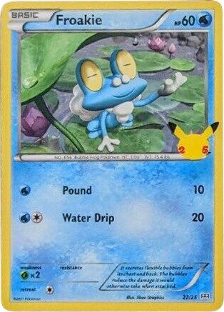 Froakie - 22/25 22/25 - McDonalds 25th Anniversary Promos Holofoil