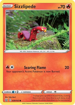 Sizzlipede 29/163 - SWSH05 Battle Styles