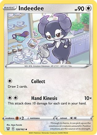 Indeedee 120/163 - SWSH05 Battle Styles Reverse Holofoil