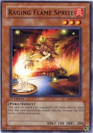 Raging Flame Sprite (SD3-EN010) - Structure Deck: Blaze of Destruction 1st Edition