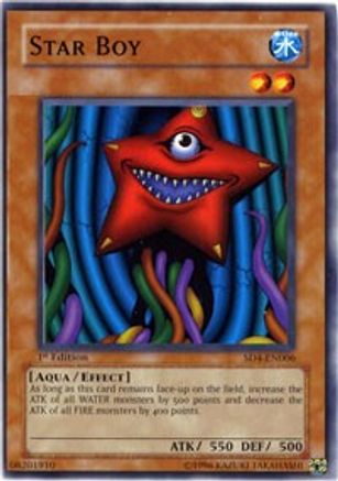 Star Boy (SD4-EN006) - Structure Deck: Fury from the Deep 1st Edition