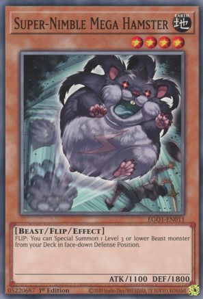 Super-Nimble Mega Hamster - EGO1-EN011 - Egyptian God Deck: Obelisk the Tormentor Unlimited
