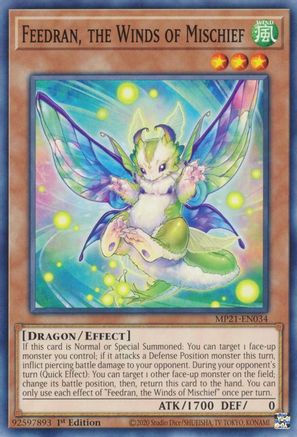 Feedran, the Winds of Mischief (MP21-EN034) - 2021 Tin of Ancient Battles 1st Edition