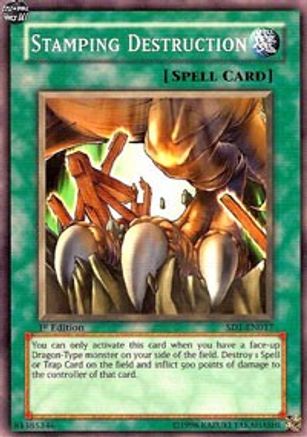 Stamping Destruction (SD1-EN017) - Structure Deck: Dragon's Roar 1st Edition