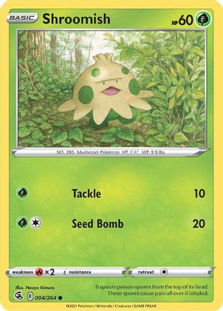 Shroomish 4/264 - SWSH08 Fusion Strike Reverse Holofoil