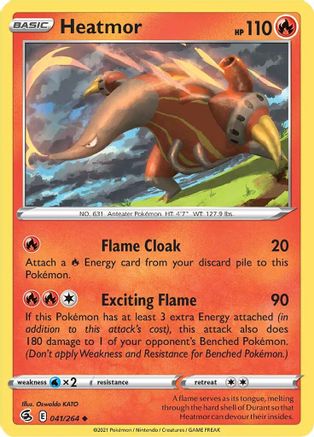 Heatmor 41/264 - SWSH08 Fusion Strike Reverse Holofoil