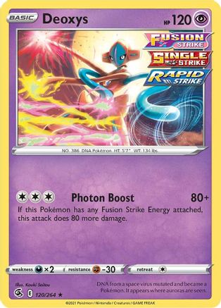 Deoxys 120/264 - SWSH08 Fusion Strike Holofoil