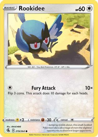 Rookidee 219/264 - SWSH08 Fusion Strike Reverse Holofoil