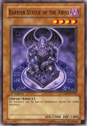 Barrier Statue of the Abyss - CDIP-EN018 - Cyberdark Impact 1st Edition