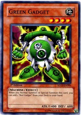 Green Gadget - SD10-EN006 - Structure Deck: Machine Re-Volt 1st Edition