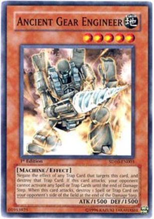 Ancient Gear Engineer - SD10-EN003 - Structure Deck: Machine Re-Volt Unlimited