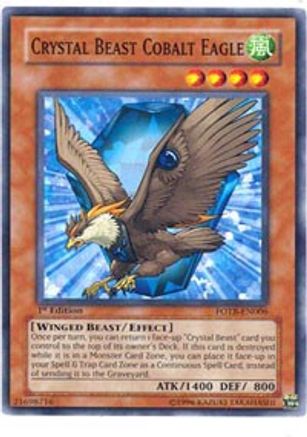 Crystal Beast Cobalt Eagle (FOTB-EN006) - Force of the Breaker 1st Edition